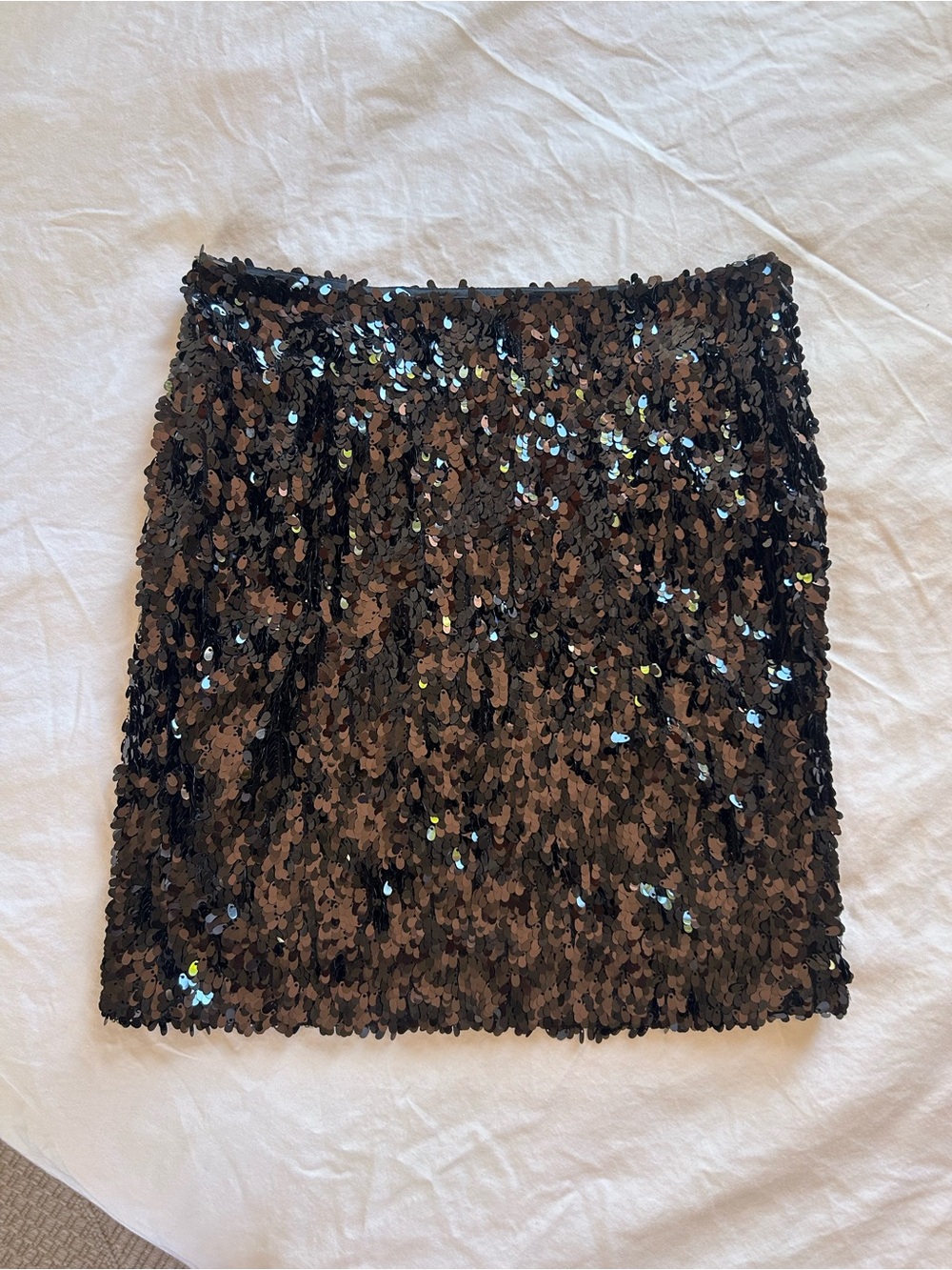 Vince Black Sequin Mini Skirt